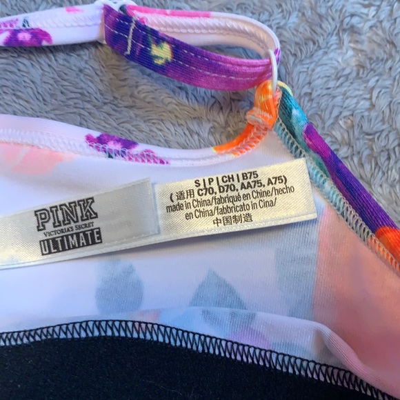 PINK Ultimate Floral Logo Sports Bra - Picture 4 of 4